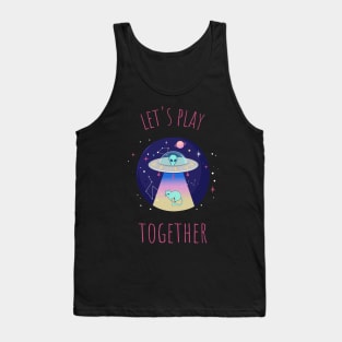 Alien and Cat Tank Top